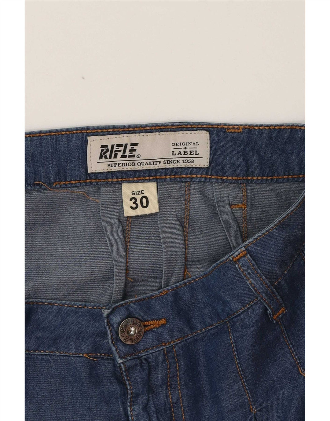 Rifle Dame Denim Nederdel W30 Medium Blue