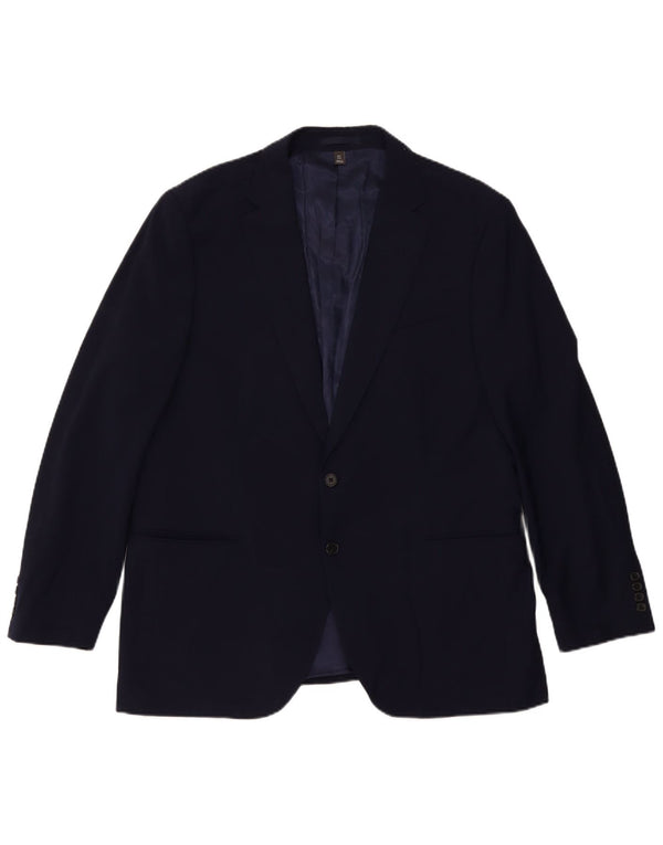 Marks & Spencer Herre 2-knaps blazerjakke UK 44 2XL Marineblå Uld