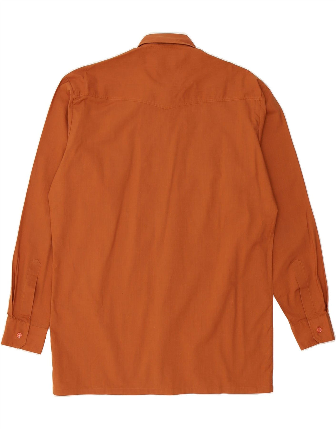DADI Mens Shirt Size 39 Medium Brown Polyester Vintage Dadi and Second-Hand Dadi from Messina Hembry 