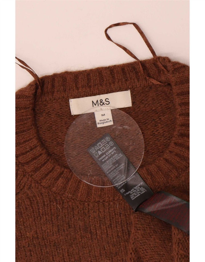 Marks & Spencer Dame sweater med rund hals DK 14 Medium Brun