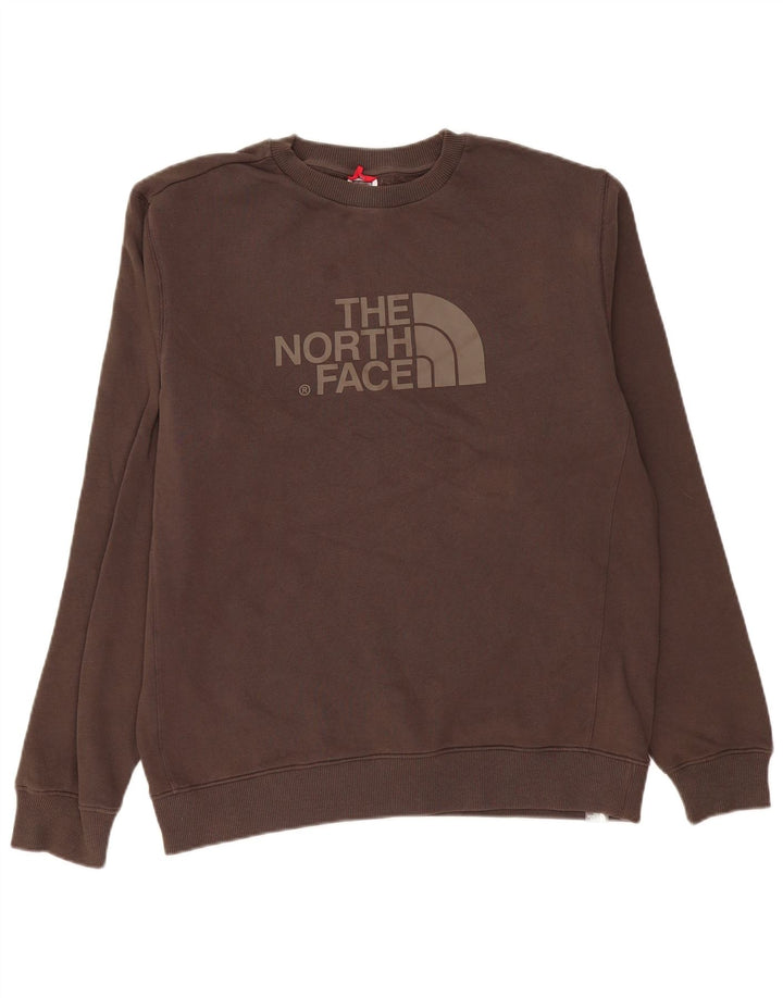 The North Face Herre Grafisk Sweatshirt Jumper Stor Brun Bomuld