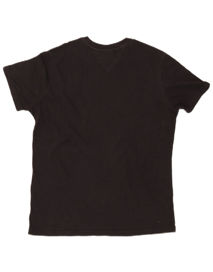 Tommy Hilfiger Herre Grafisk T-Shirt Top Medium Sort