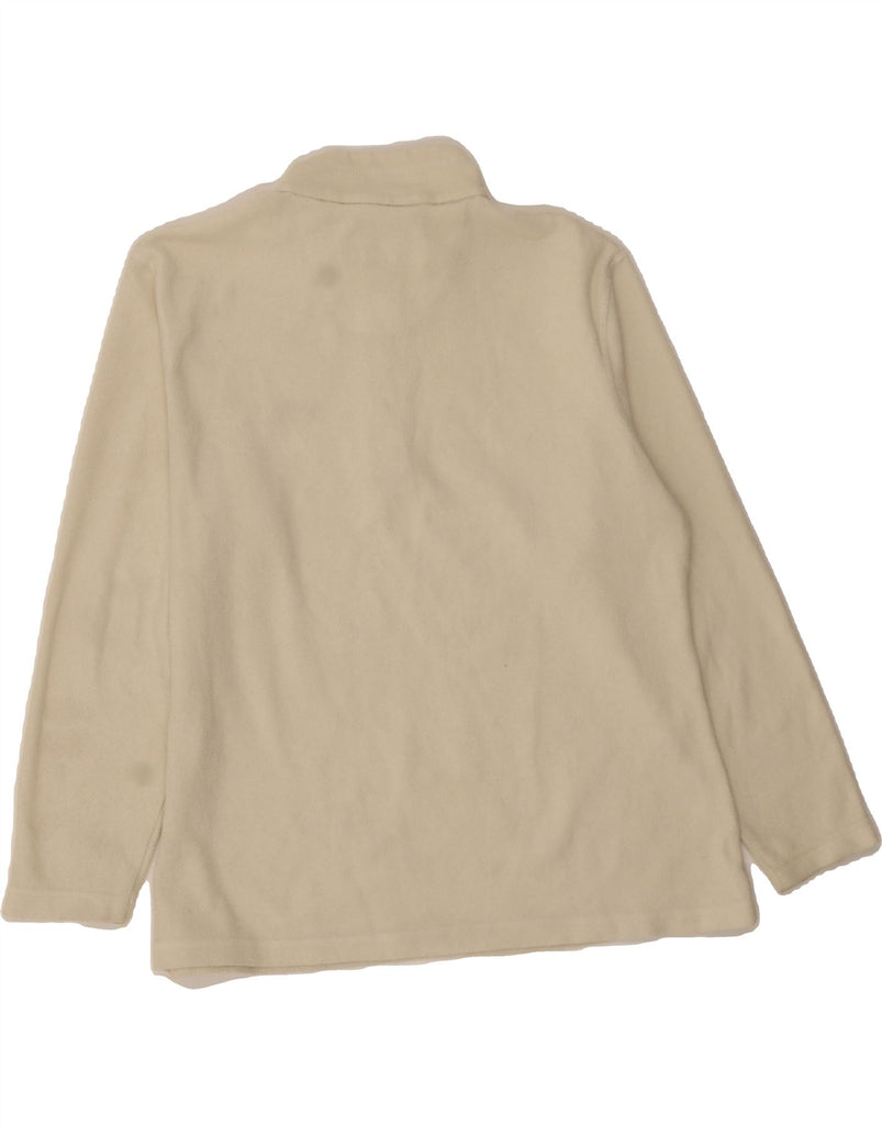 REGATTA Womens Zip Neck Fleece Jumper UK 16 Large Beige Polyester Vintage Regatta and Second-Hand Regatta from Messina Hembry 