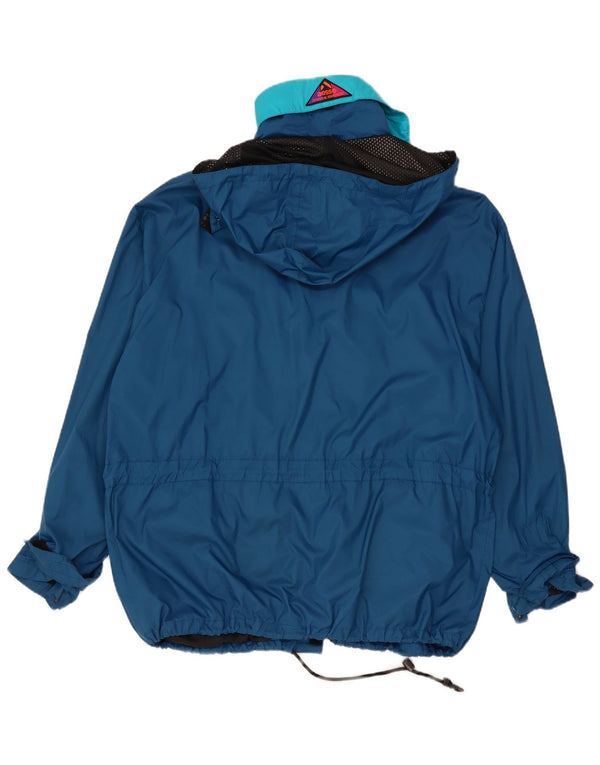 Aesse Herre Hooded Loose Fit Regnjakke UK 40 Large Blue