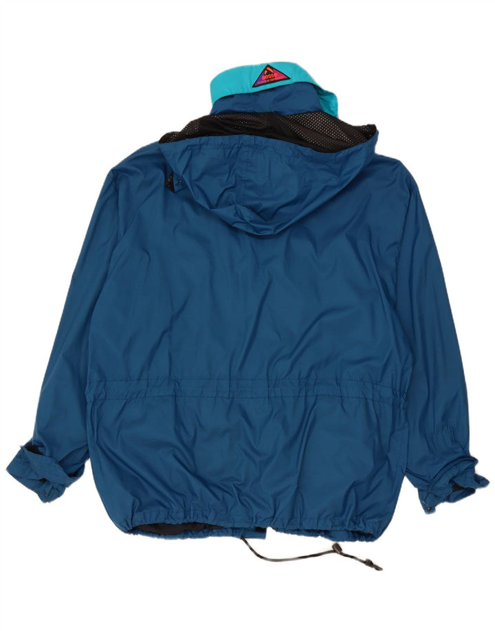 Aesse Herre Hooded Loose Fit Regnjakke UK 40 Large Blue