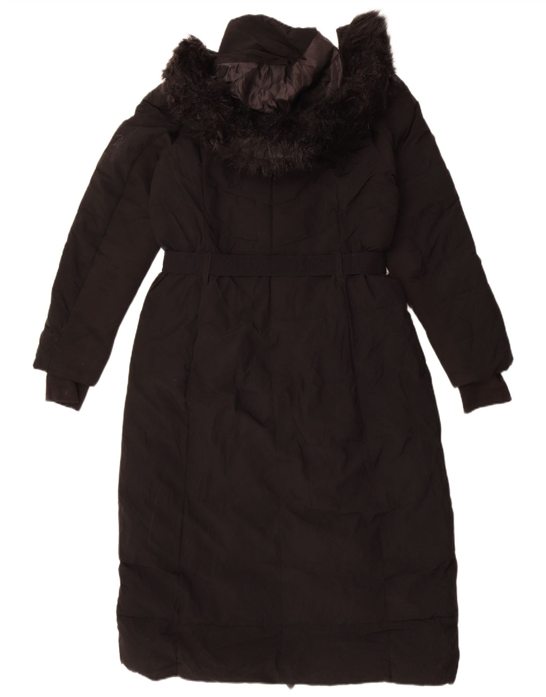 Michael Kors Dame Hætte Polstret Frakke UK 14 Medium Sort Polyester