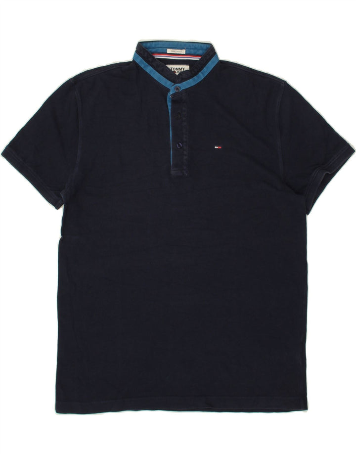 TOMMY HILFIGER Mens Regular Fit Polo Shirt Medium Navy Blue Cotton Vintage Tommy Hilfiger and Second-Hand Tommy Hilfiger from Messina Hembry 