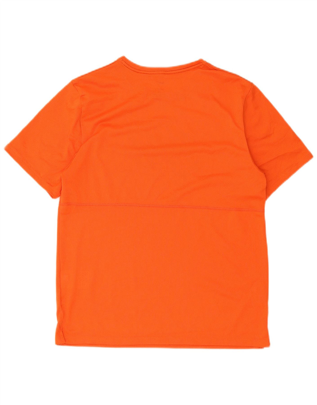 Nike Herre Dri Fit Grafisk T-shirt Top Medium Orange Polyester