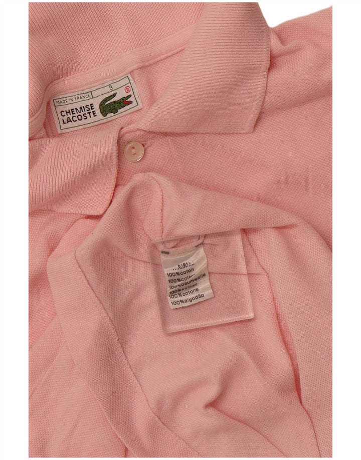 LACOSTE Poloshirt til mænd størrelse 3 Lille Pink Bomuld