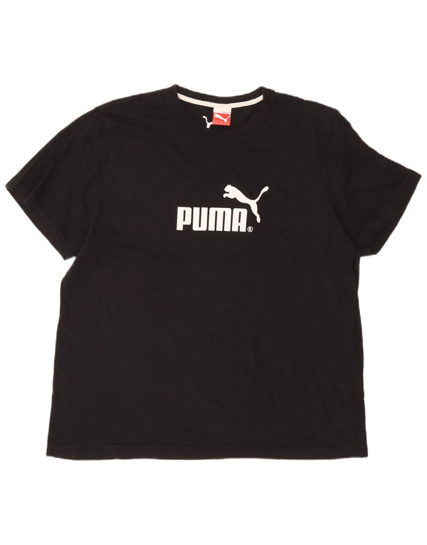 Puma Herre Grafisk T-Shirt Top 2XL Sort