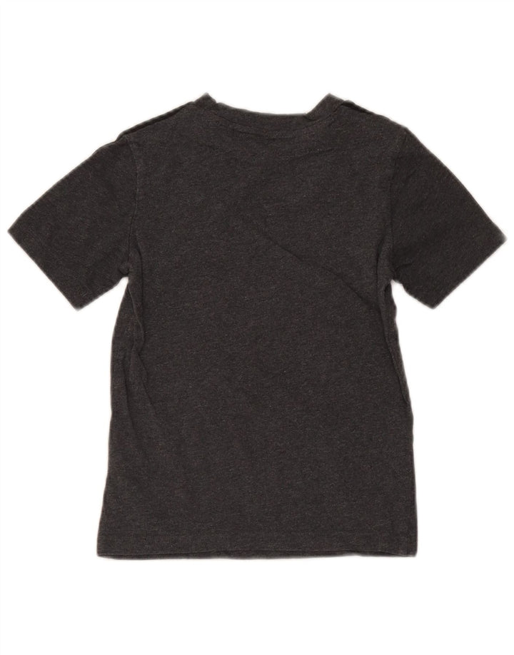 Adidas Boys T-Shirt Top 7-8 år Grå Flecked Bomuld