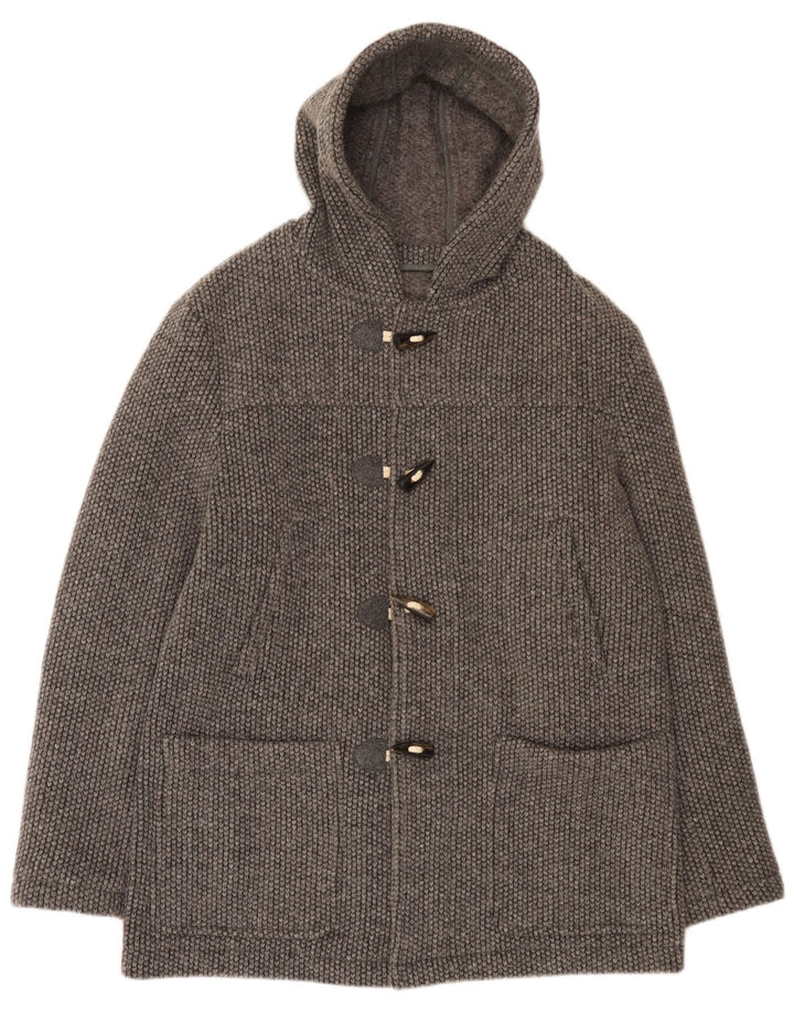 Desiree Dame Hooded Duffel Coat IT 56 3XL Grå Uld