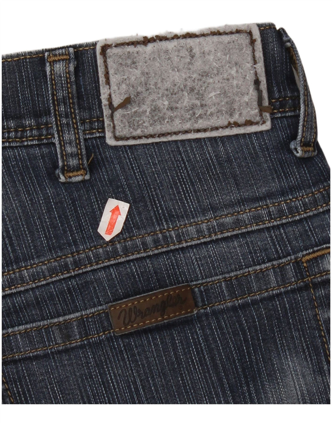 Wrangler Womens Regular Fit Straight Jeans W34 L30 Blå Bomuld