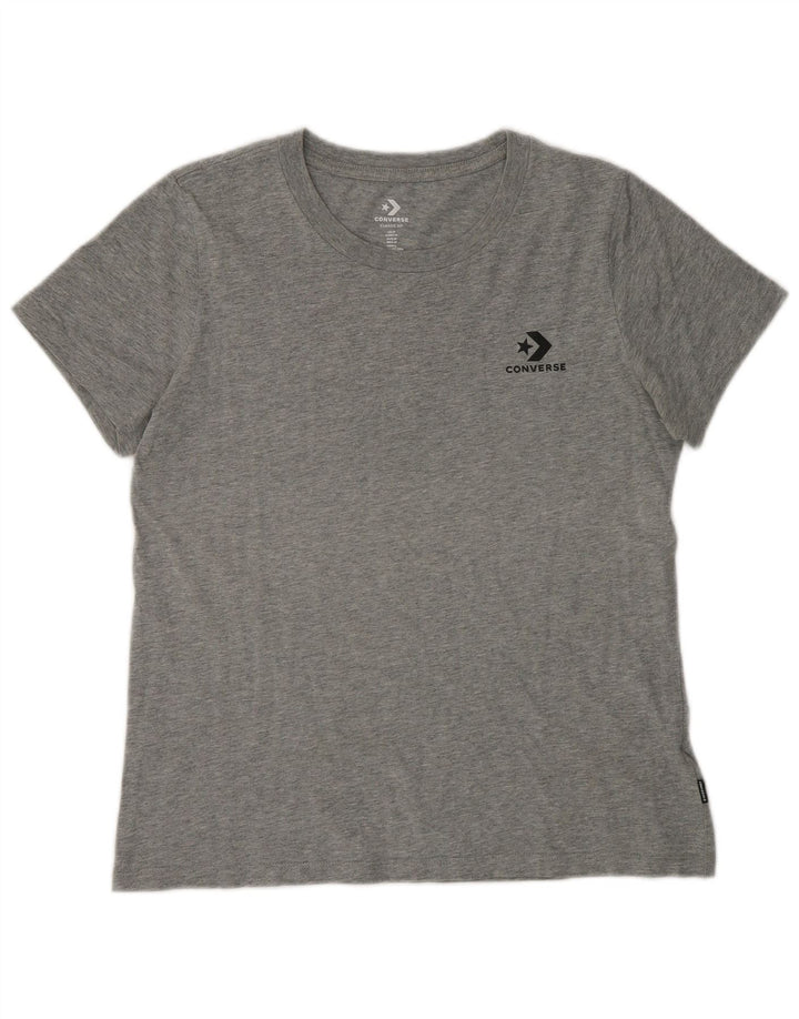 Converse T-shirt top til kvinder DK 12 mellemgrå bomuld