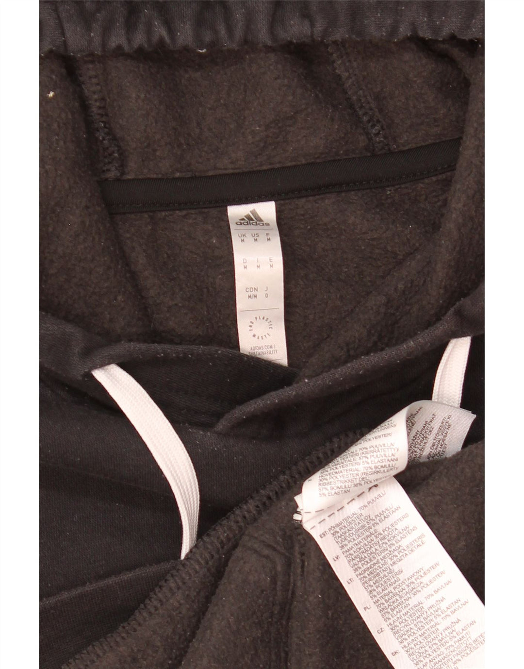 Adidas Herre hættetrøje Jumper Medium Sort Bomuld