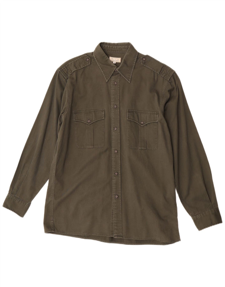 Rifle Herre Militærskjorte Medium Khaki Bomuld