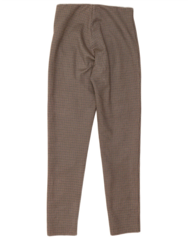 Zara Womens Leggings UK 4 XS Grå Houndstooth Polyester