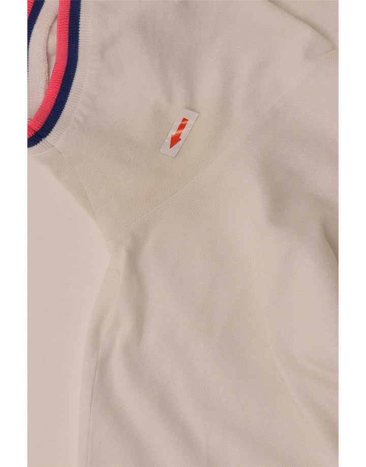Brooksfield Herre Slim Fit Polo Shirt IT 50 Medium White Colourblock