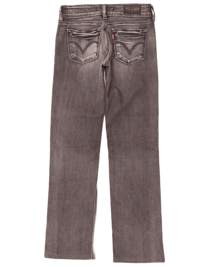 Levi's Dame 570 Straight Jeans W27 L31 Grå Bomuld