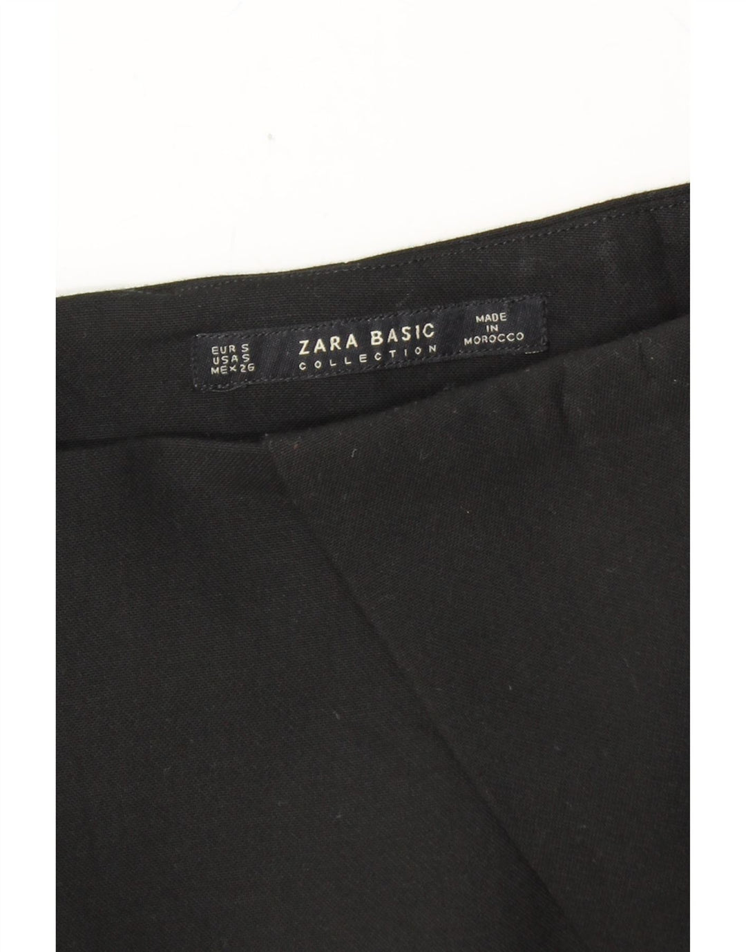 ZARA Womens Pencil Skirt Small W26 Black Polyester Vintage Zara and Second-Hand Zara from Messina Hembry 