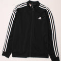 ADIDAS Boys Tracksuit Top Jacket 13-14 Years Black Polyester Vintage Adidas and Second-Hand Adidas from Messina Hembry 