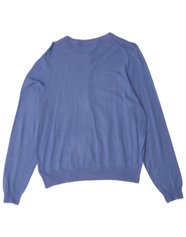 Marks & Spencer Dame Cardigan Sweater UK 16 Large Blue Viscose
