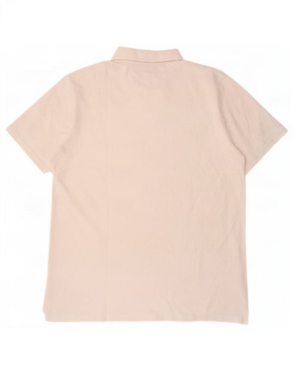 Timberland Mens Regular Fit Polo Shirt Large White Cotton