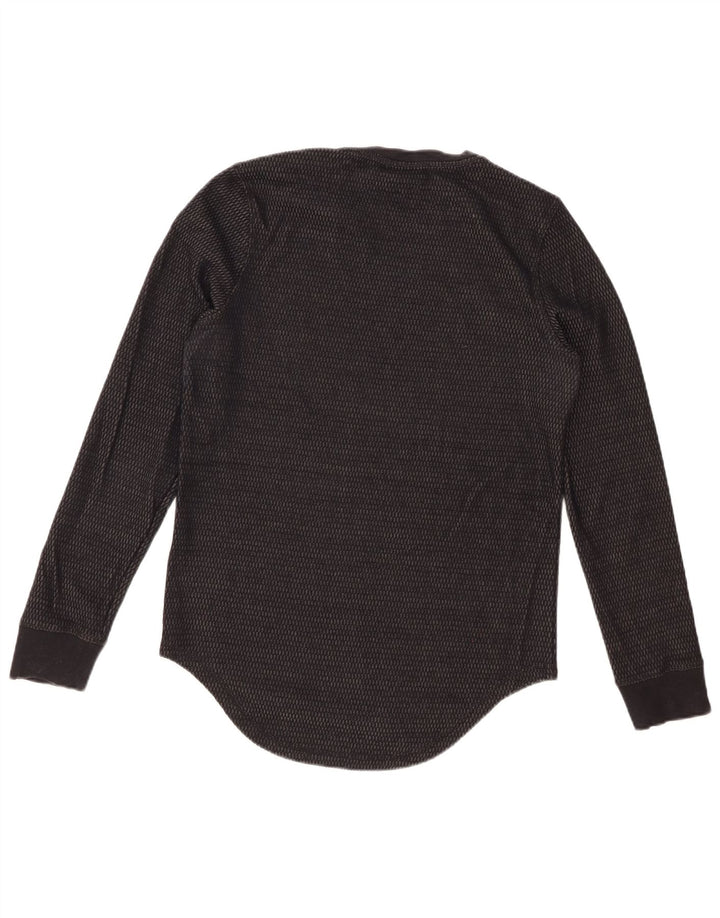 DKNY Herre Top Langærmet XS Sort Bomuld