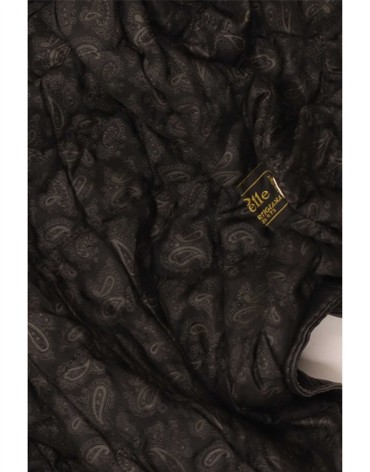 Vintage oversize læderjakke til kvinder IT 46 Stor sort læder