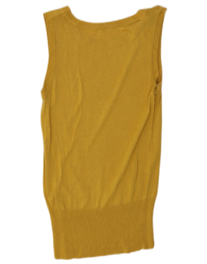 Massimo Dutti Damevest Top UK 12 Medium Gul