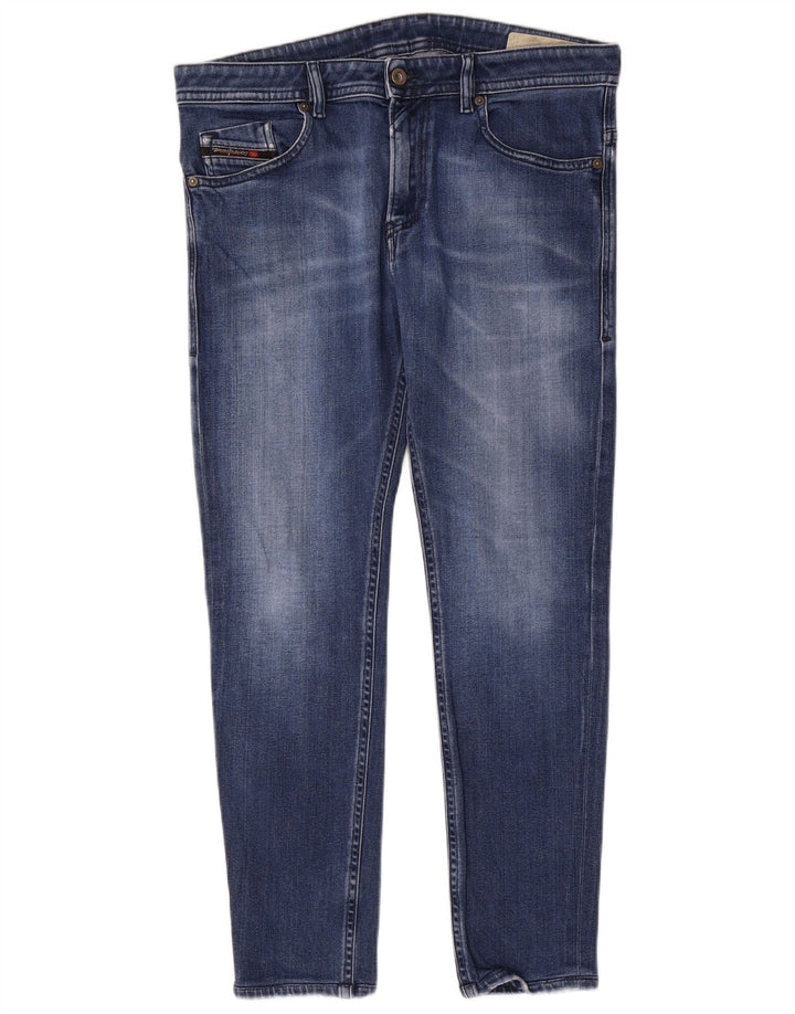 Diesel Herre Slim Jeans W34 L29 Blå Bomuld