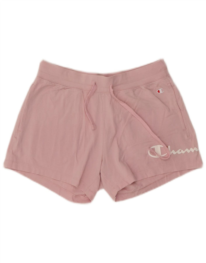 Champion kvinders grafiske sportsshorts UK 12 Medium Pink Bomuld
