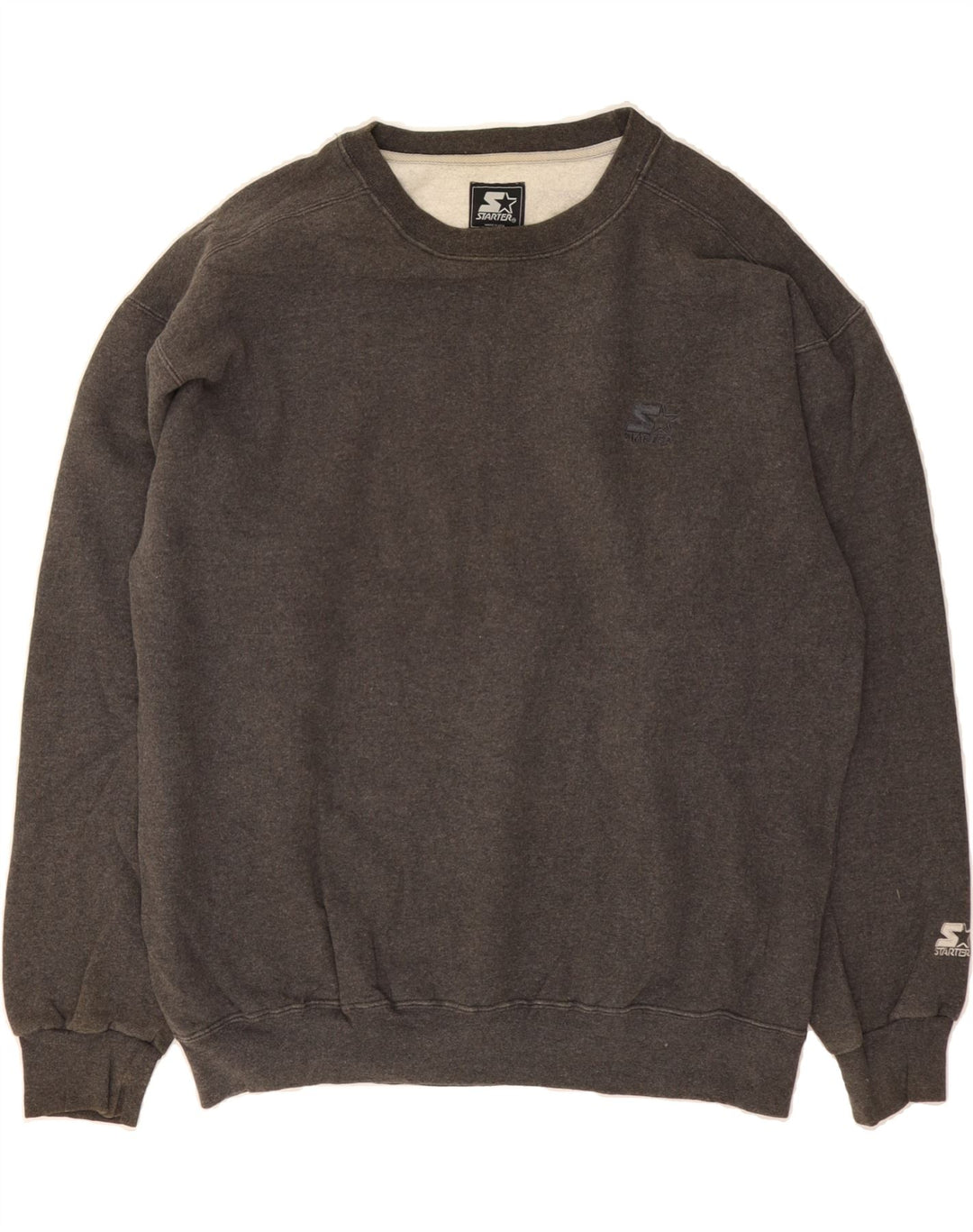 STARTER Mens Sweatshirt Jumper XL Grey Vintage Starter and Second-Hand Starter from Messina Hembry 