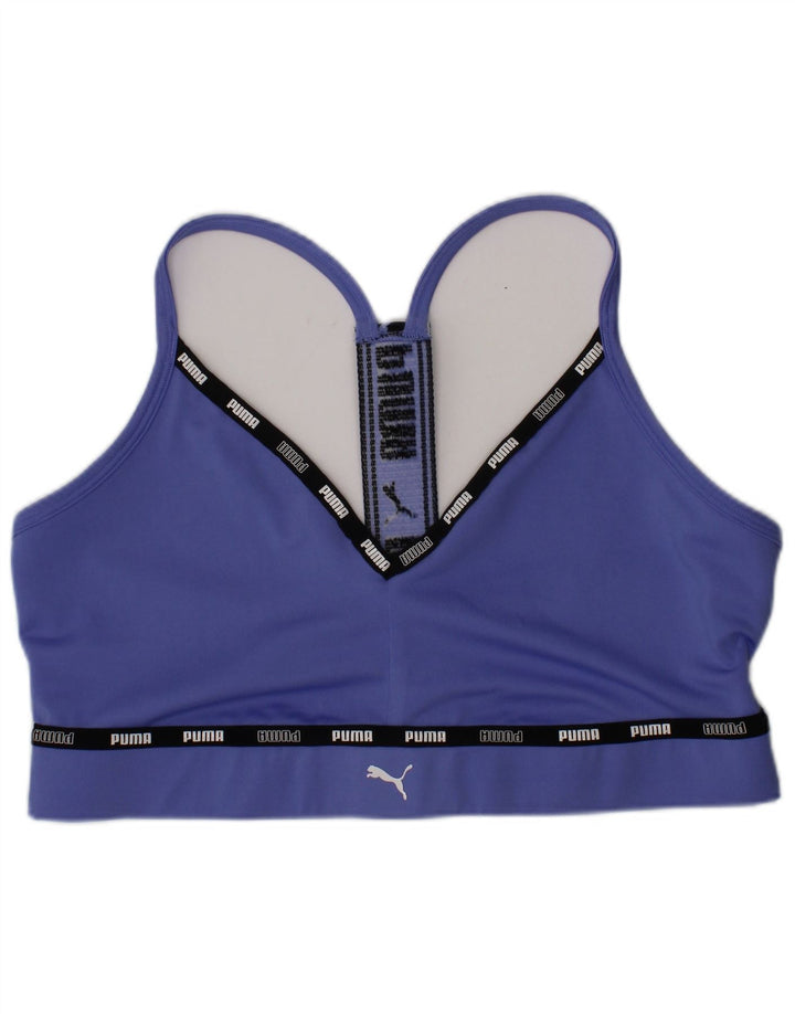 Puma Graphic Sport BH Top Medium Blue Polyester Sports