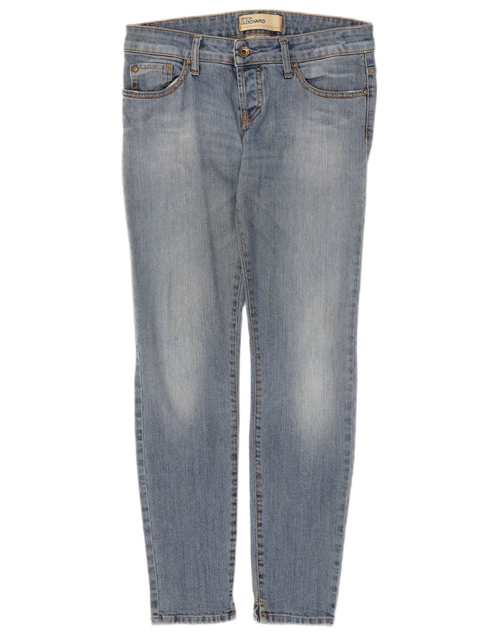 MAISON CLOCHARD Dame Slim Jeans W28 L29 Blå Bomuld