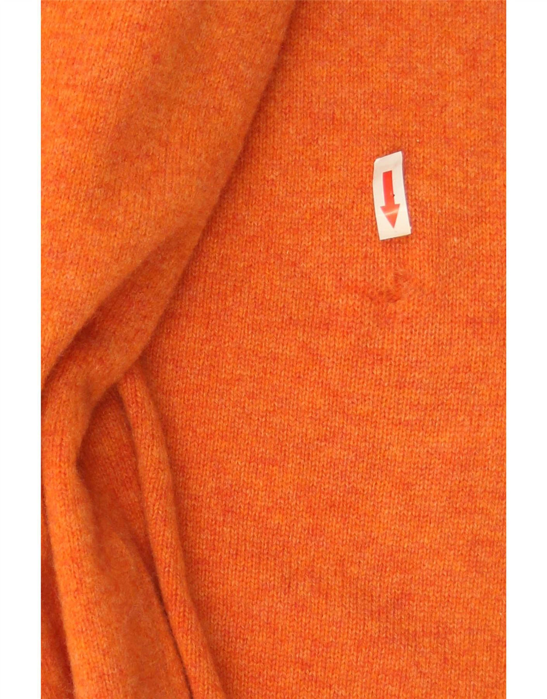 Kappa Herre Zip Neck Jumper Sweater Medium Orange Uld