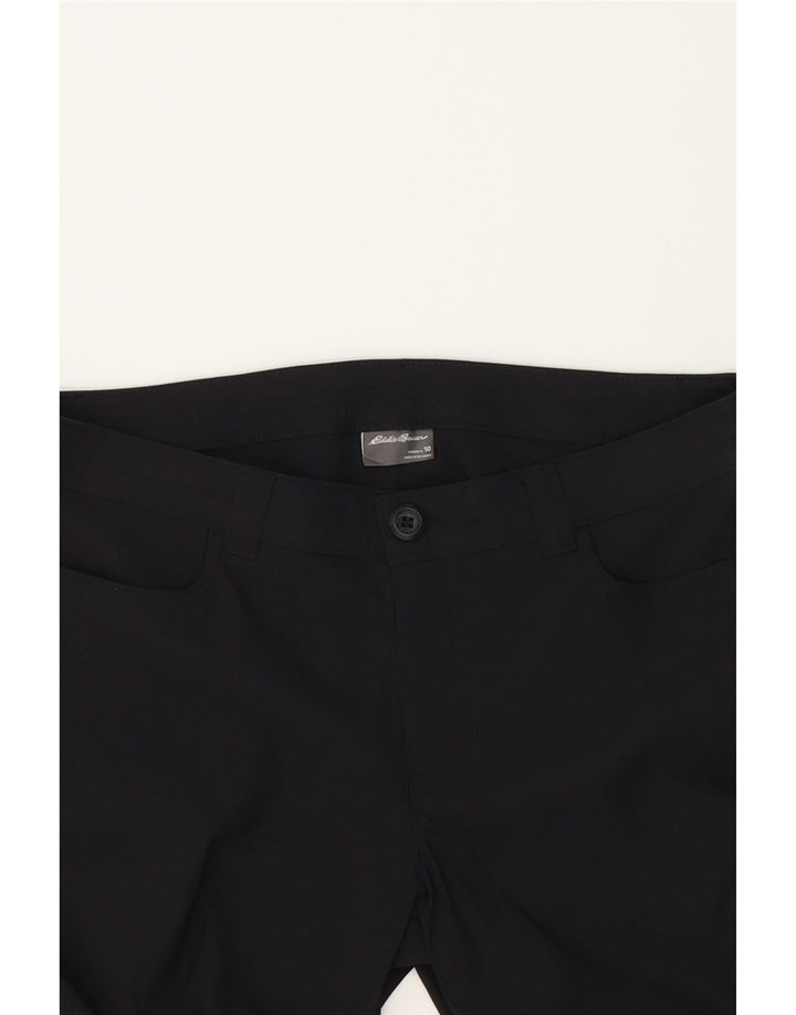 EDDIE BAUER Womens Straight Cargo Capri Trousers US 10 Large W33 L21 Black Vintage Eddie Bauer and Second-Hand Eddie Bauer from Messina Hembry 