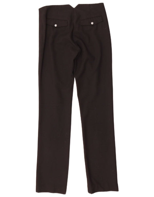 Armani Jeans Dame Lige Chino Bukser UK 10 Small W28 L32 Sort