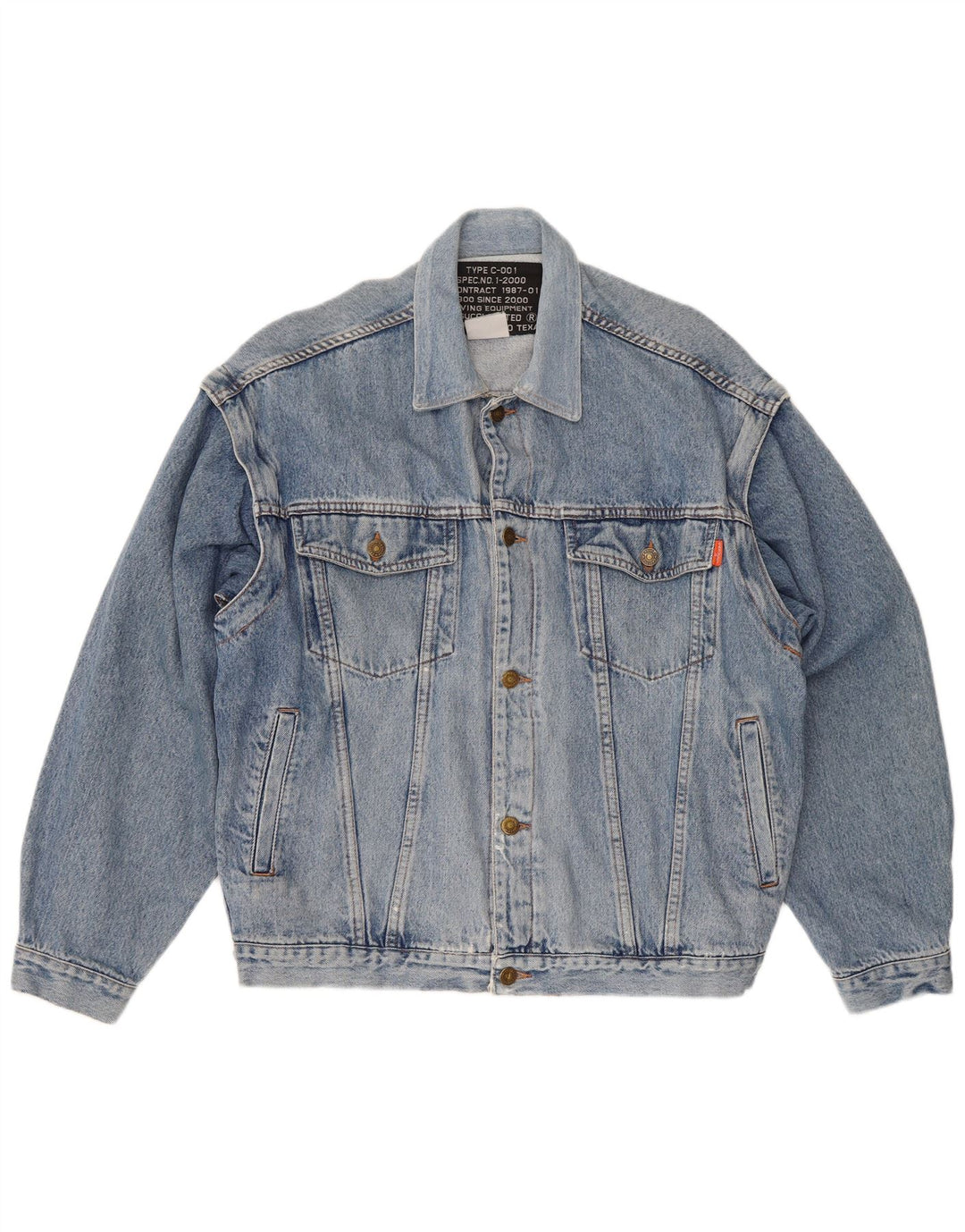 Casucci Herre Regular Fit denimjakke UK 38 Medium Blue