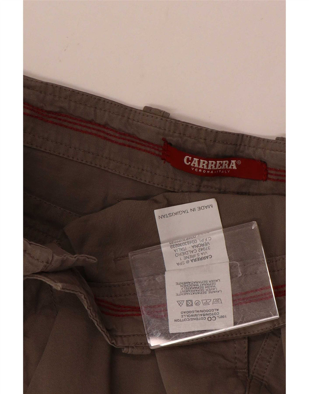 Carrera Herre Cargo Shorts W34 Large Grå Bomuld