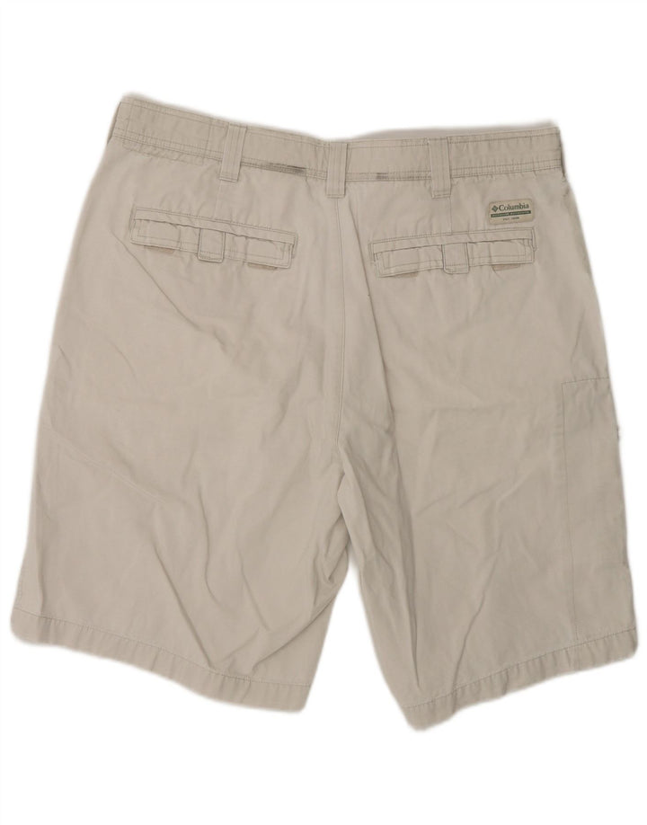 Columbia Herre Cargo Shorts W34 Stor Beige Bomuld