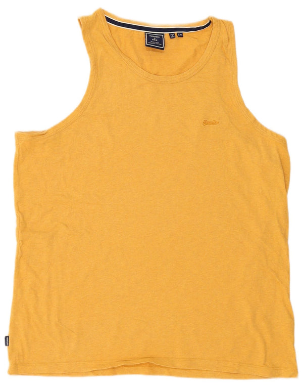 Superdry Herrevest Top 2XL Gul Bomuld