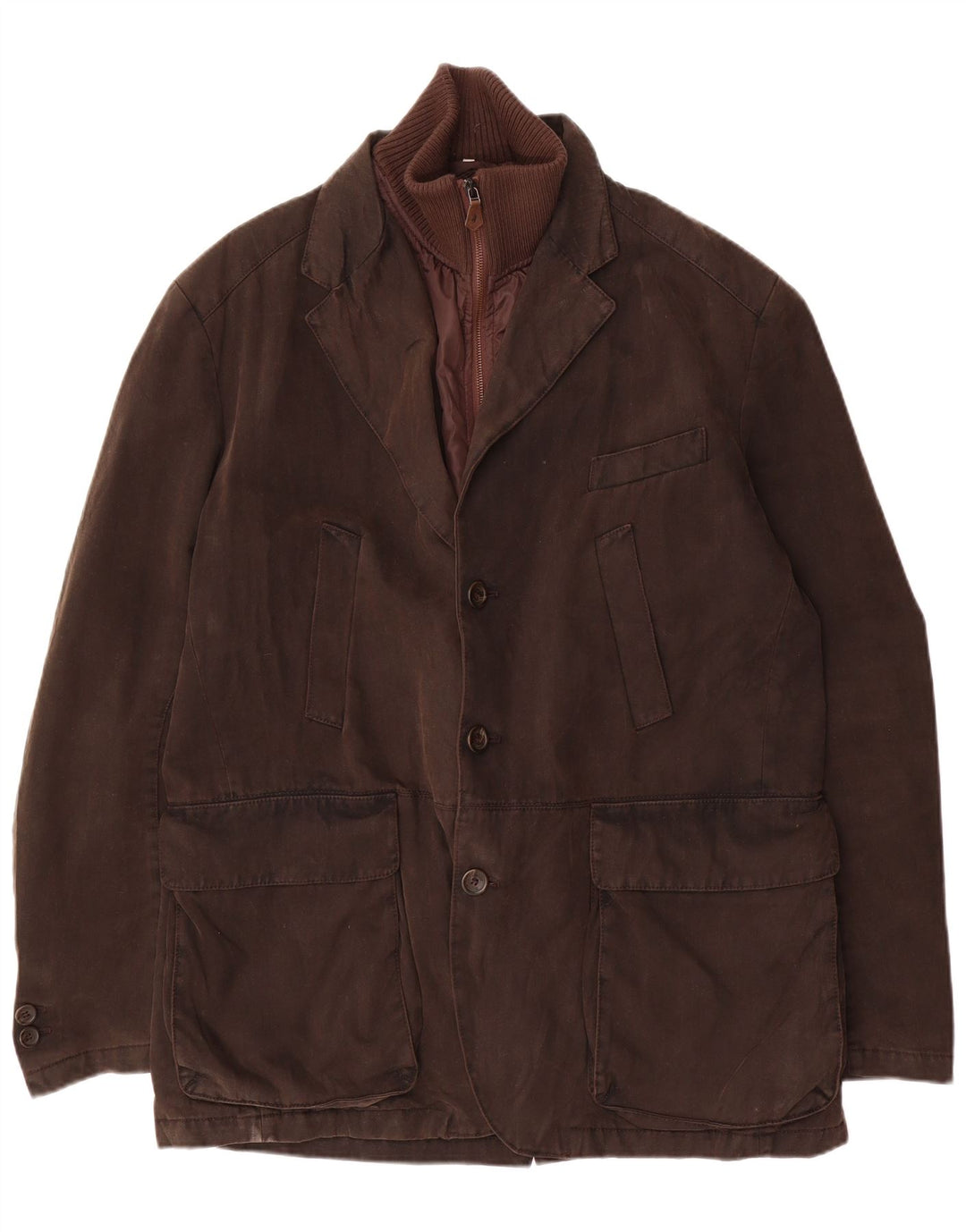 Marlboro Classics Herre Utility Jacket EU 56 3XL Khaki Bomuld