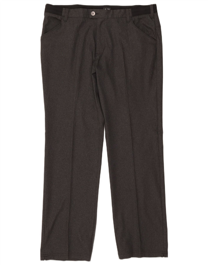 Adidas Straight Casual Bukser til mænd W38 L34 Grå Polyester