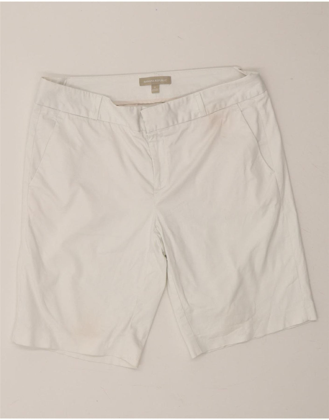 BANANA REPUBLIC Womens Chino Shorts US 8 Medium W30  White Cotton Vintage Banana Republic and Second-Hand Banana Republic from Messina Hembry 