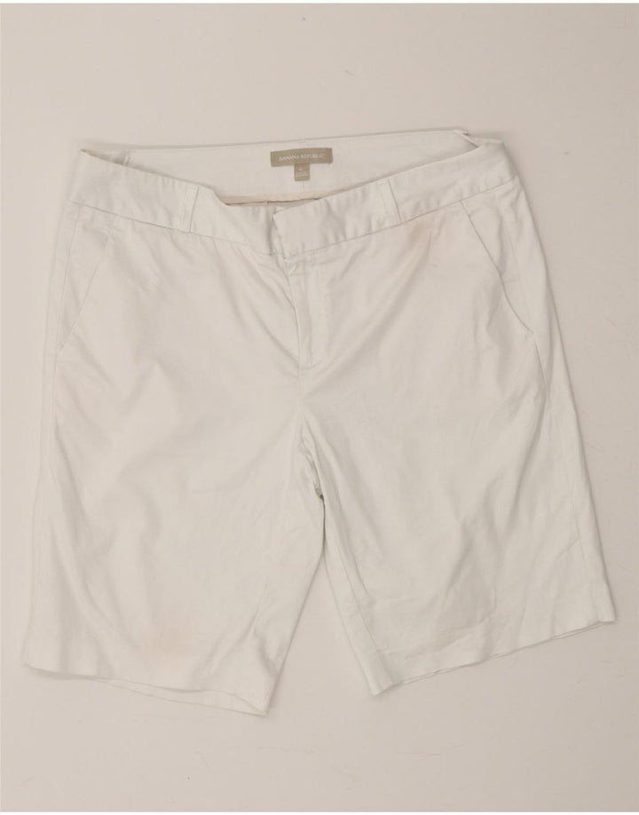 BANANA REPUBLIC Womens Chino Shorts US 8 Medium W30  White Cotton Vintage Banana Republic and Second-Hand Banana Republic from Messina Hembry 