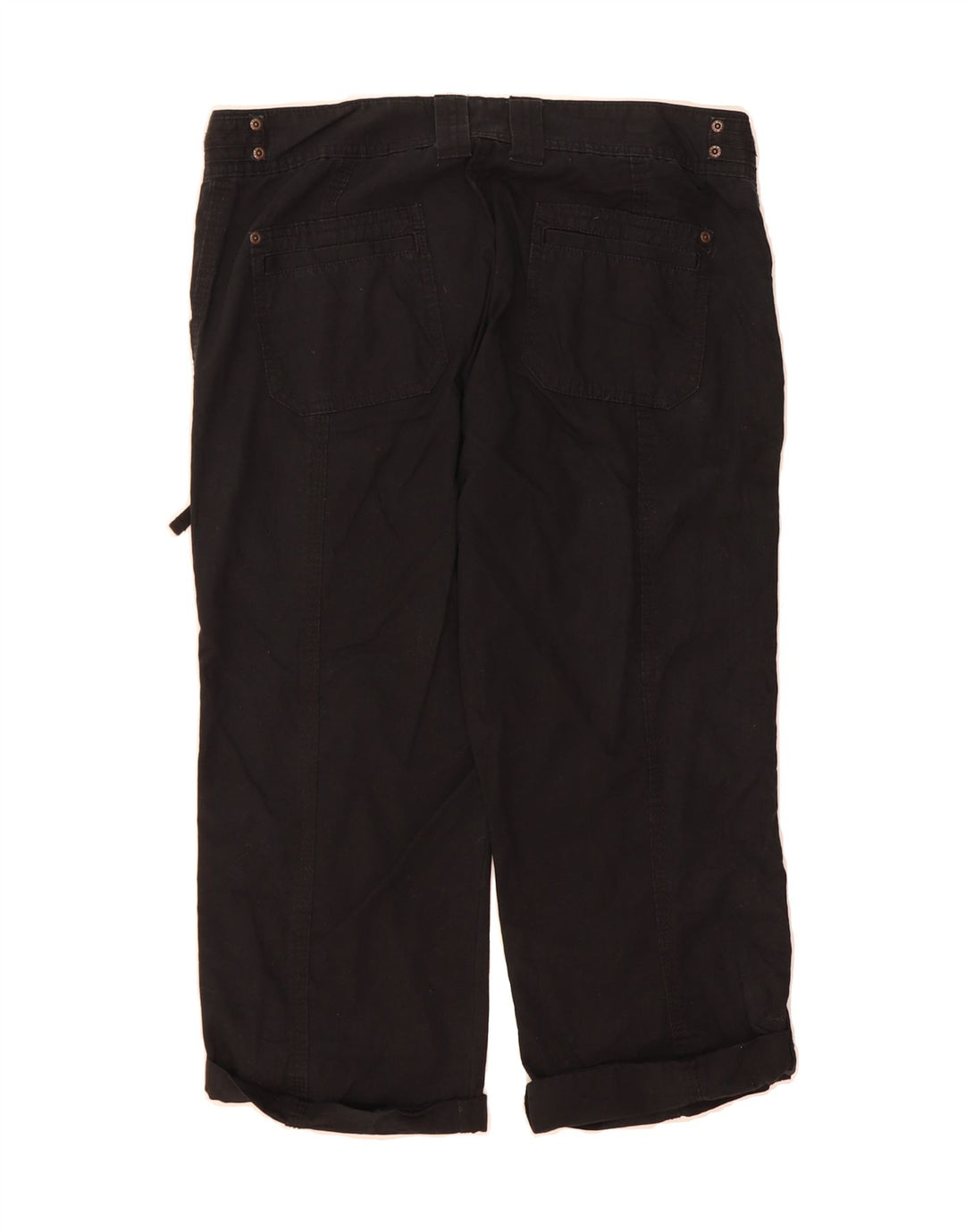EDDIE BAUER Womens Straight Capri Trousers US 10 Large W32 L21  Black Vintage Eddie Bauer and Second-Hand Eddie Bauer from Messina Hembry 