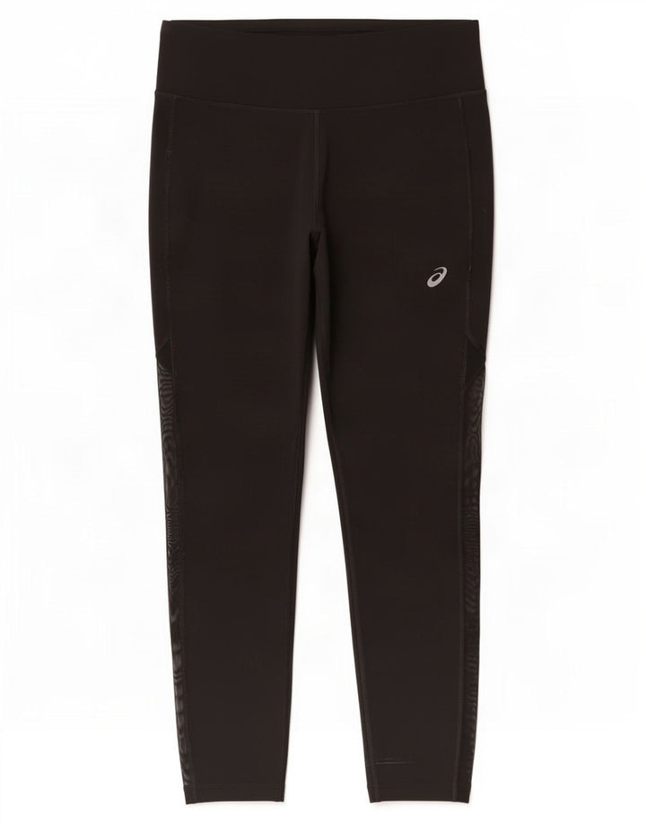 Asics Womens Leggings UK 12 Medium Black Polyester