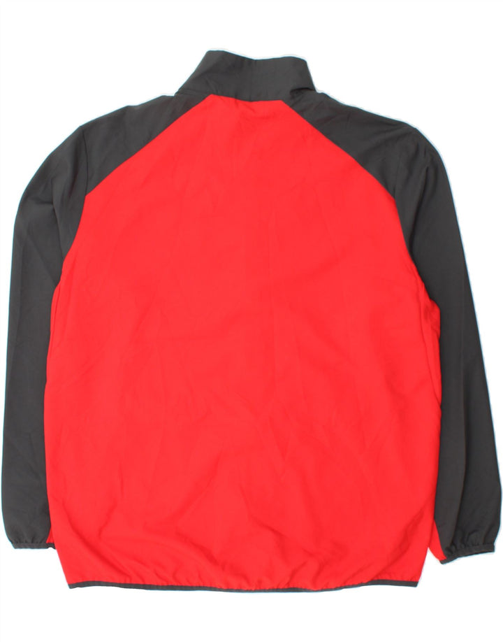 NIKE Mens Dri Fit Tracksuit Top Jacket Large Red Colourblock Polyester Vintage Nike and Second-Hand Nike from Messina Hembry 