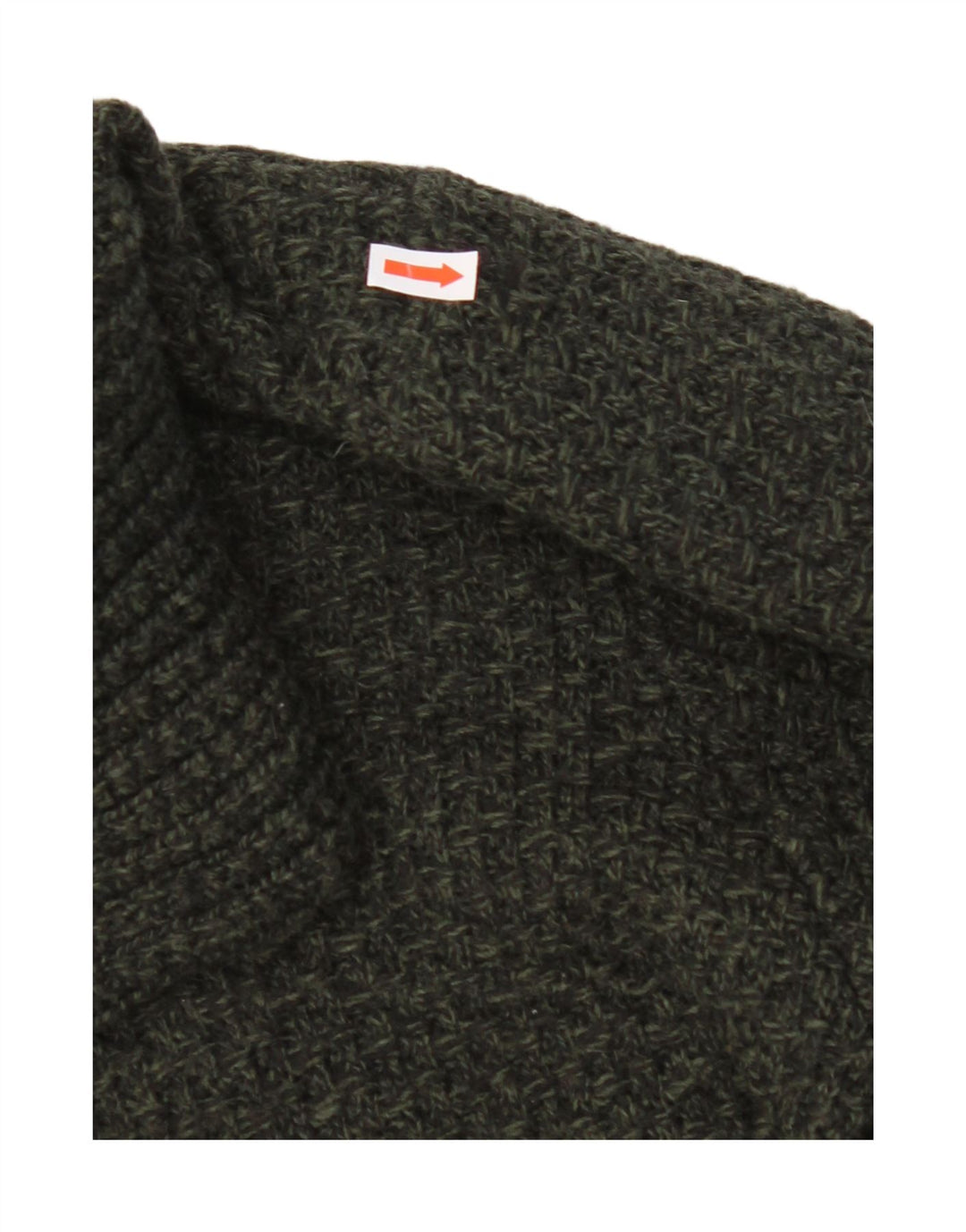 ZARA Mens Shawl Neck Jumper Sweater Medium Green Vintage Zara and Second-Hand Zara from Messina Hembry 